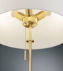 Podłogowa lampa sypialniana Lyon 409100308 złota biała