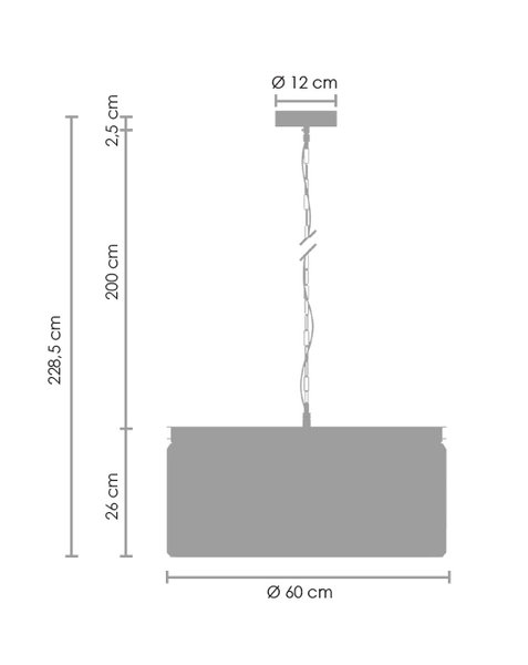 Okrągła lampa wisząca Sparkle SMP0097 Step kryształowa glamour brąz