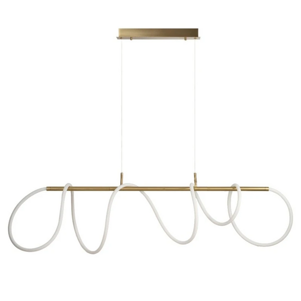 Zwis ZIGZAG złoty AZ6528 1x42W LED 2850K z regulacją designerski