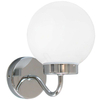 Łazienkowa LAMPA ścienna TOGO 5827 Rabalux metalowa OPRAWA kinkiet loftowy kula ball IP44 chrom biała