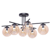Molekułowa lampa sufitowa Delta K-5162 Kaja kule bursztynowe czarne