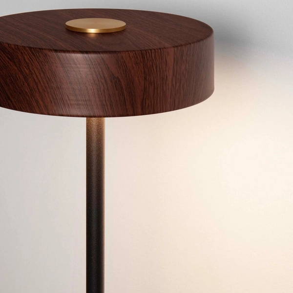 Metalowa lampa podłogowa VIRASORO LE44949 LED 17W 3000K brązowa czarna