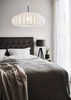 Wisząca lampa pokojowa Mist biały zwis nad stolik loft