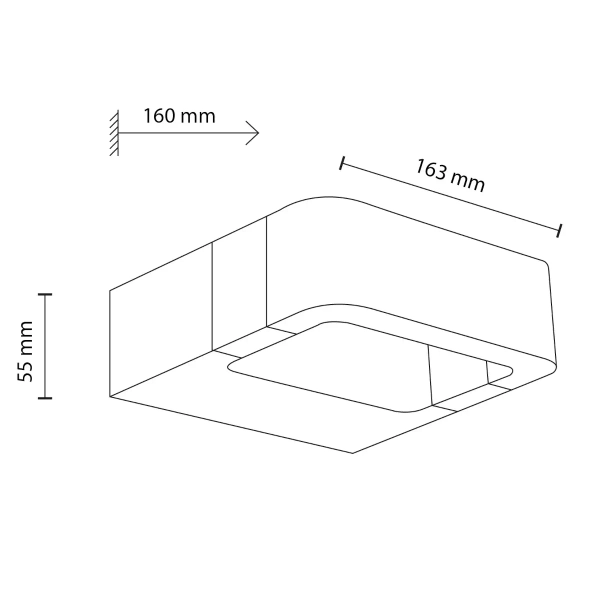 Ogrodowa naścienna lampa Arius 18204 LED 3000K IP54 czarny