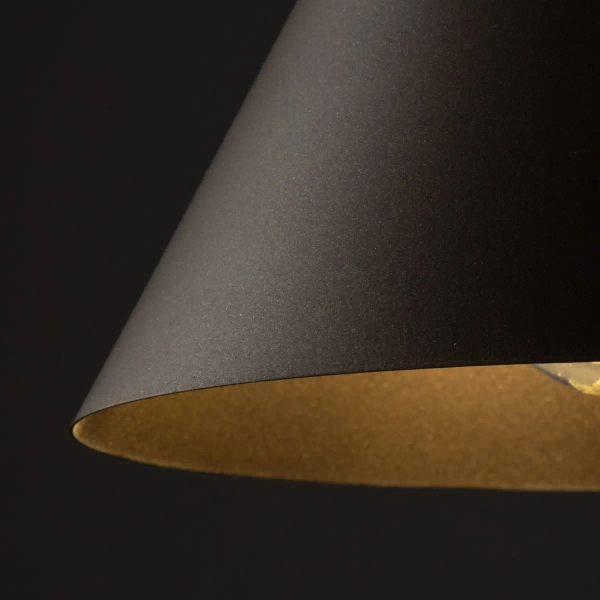 Zwieszana lampa salonowa CONO 10073 trójkątna brązowy
