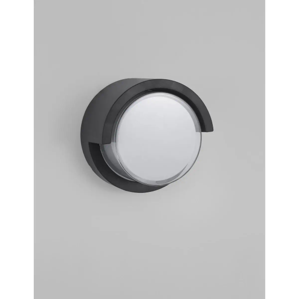 Ścienna lampa na elewację PETIONVILLE szara LE71554 1xLED 12W 3000K IP65 ogrodowa