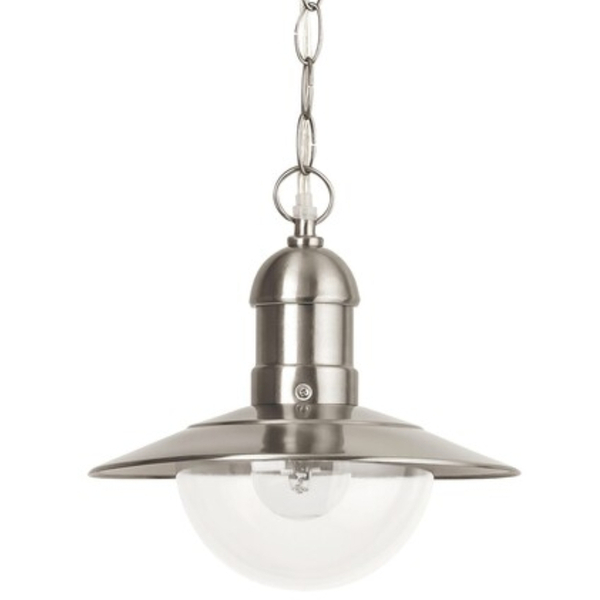 Zewnętrzna LAMPA wisząca OSLO 8764 Rabalux loftowa OPRAWA industrialny zwis loftowy na łańcuchu IP44 stal nierdzewna