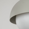 Zwisająca lampa do jadalni Bono 10205 kopuła ball biała beżowa