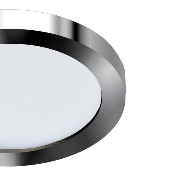 Okrągłe oczko ledowe Slim LED 6W podtynkowa lampa chrom