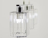 Kryształowa lampa wisząca 6791/3 8C do sypialni chrom