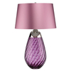 Stolikowa lampa nocna Lena LENA-TL-L-PLUM szklana śliwkowa