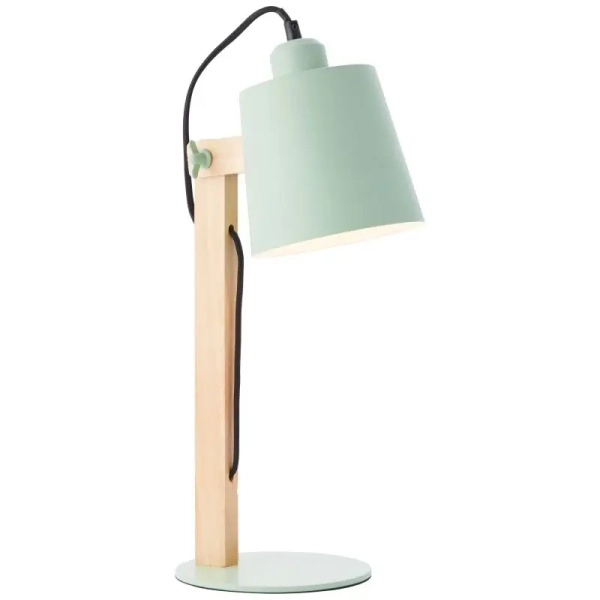 Stołowa lampa regulowana Swivel 92716/04 skandynawska drewniana zielona