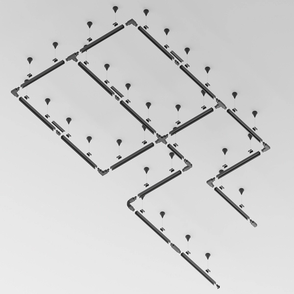 Trójfazowa szyna do systemu szynowego Trinity TRX005-312B Maytoni 2m czarna