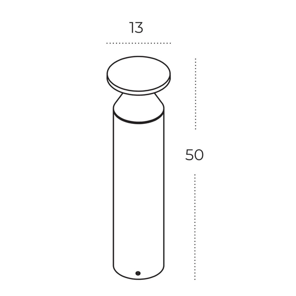 Zewnętrzny słupek ELIAS AZ5709 Azzardo LED 13W 3000K IP65 ciemny szary
