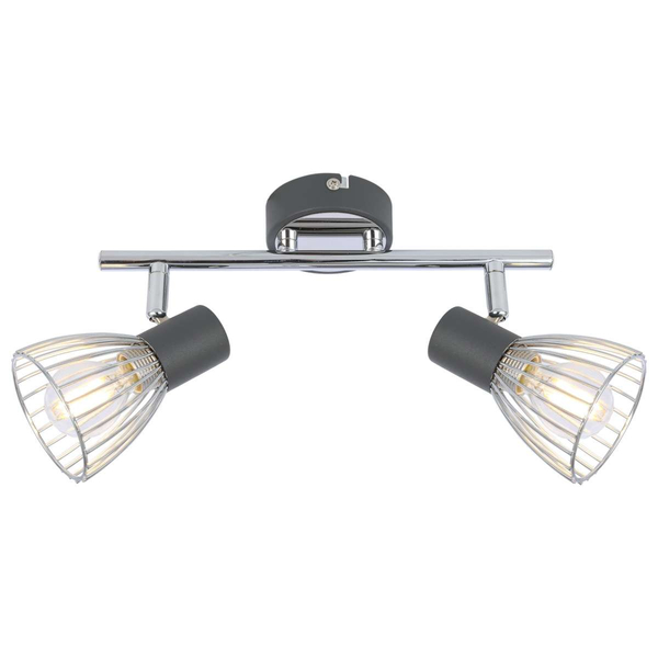 Druciana LAMPA sufitowa MODO 92-61522 Candellux metalowa OPRAWA listwa SPOT reflektorki chrom czarne