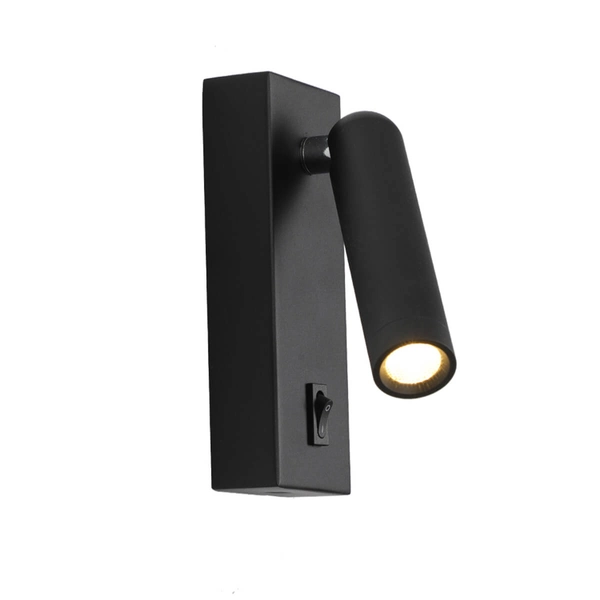 Nowoczesny kinkiet ścienny Nova WL-46376-1-BK LED 2,5W 3000K na hol czarny