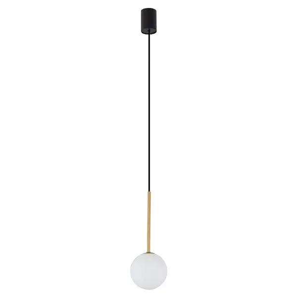 Mimimalistyczna lampa wisząca Karo 10305 czarna złota