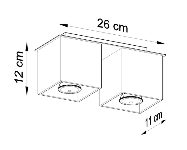 Downlight LAMPA sufitowa SL.0065 metalowa OPRAWA kostki białe