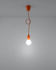 Wisząca LAMPA industrialna SL.0584 OPRAWKA na żarówkę ZWIS kabel przewód pomarańczowa