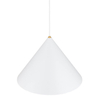 Lampa wisząca do salonu Zenith 8002 Nowodvorski metalowa mosiądz biała