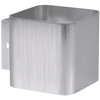Srebrny kinkiet do sypialni Izar metalowa lampa cube