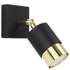 Pokojowa lampa ścienna SL.1069 metalowy kinkiet czarny złoty