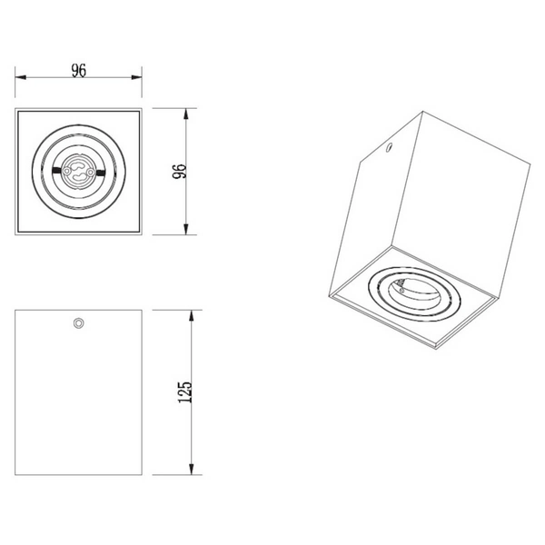 Metalowa lampa sufitowa BISCUIT 613000180 Trio kuchenna czarny złoty