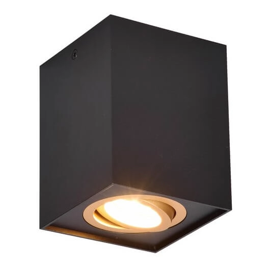 Metalowa lampa sufitowa BISCUIT 613000180 Trio kuchenna czarny złoty