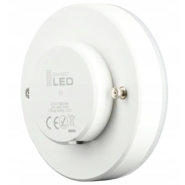 Ledowa żarówka GX53 okrągła CGGX53-8W-NW LED 8W 720LM 4000K biała