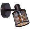 Ażurowa lampa ścienna Canabera 91-81377 Candellux do salonu czarny