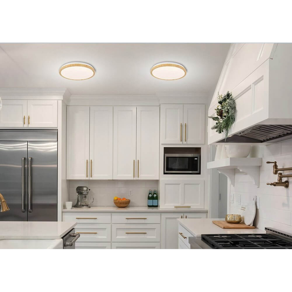 Drewniany plafon Gandava 14-75253 LED 24W 4000K okrąg biały