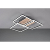 Kwadratowa lampa sufitowa CHOROS DL135-62883 LED 27W 2700 - 6000K drewniany
