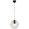 Skandynawska lampa wisząca Tonda ST-8722P-S black Step kula przezroczysta