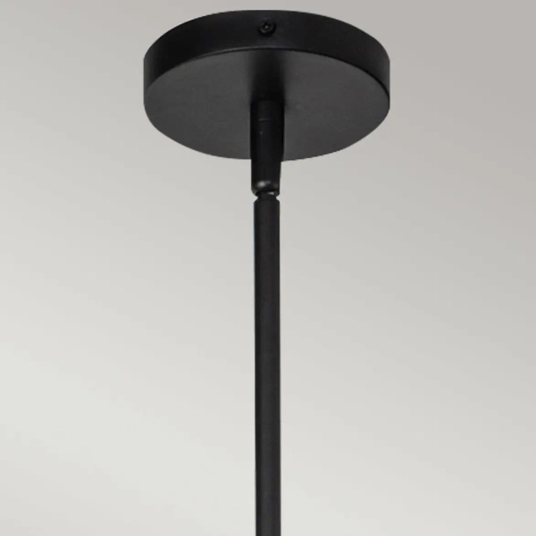 Pojedyncza zwisająca lampa Daphne ALM-DAPHNE-P-S-MB do salonu czarna