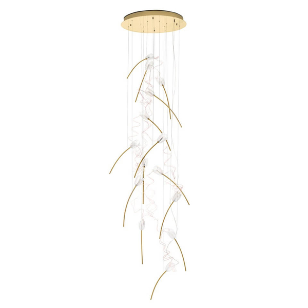 Sypialniana lampa wisząca Tulippe MSE1501100171 Moosee tulipany złote