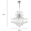 Żyrandol LAMPA wisząca Barcelona 6248/4 8C Elem pałacowa OPRAWA glamour crystal ZWIS na łańcuchu chrom przezroczysty