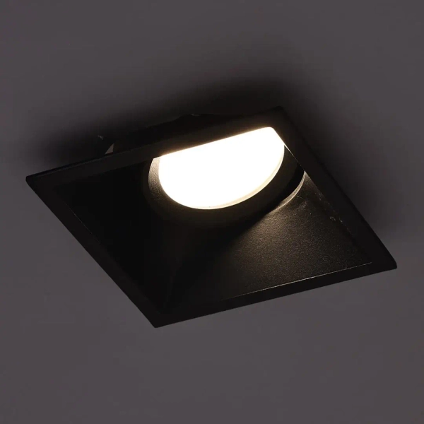 Podtynkowa oprawa sufitowa MLOS7242 ruchoma wpust czarna