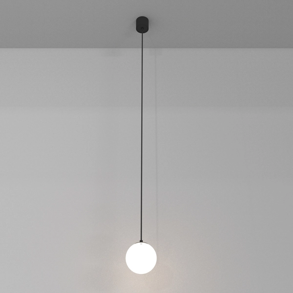 Lampa wisząca Luna P039PL-5W3K-10-B Maytoni LED 5W 3000K nad stół biała czarna