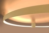 Lampa ring sufitowo-ścienna Rio TH.224 Thoro LED 30W 3000K do salonu złota