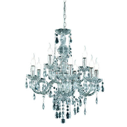 Wiszący żyrandol Luster R1169-00 RL Light pałacowy kryształy przezroczysty
