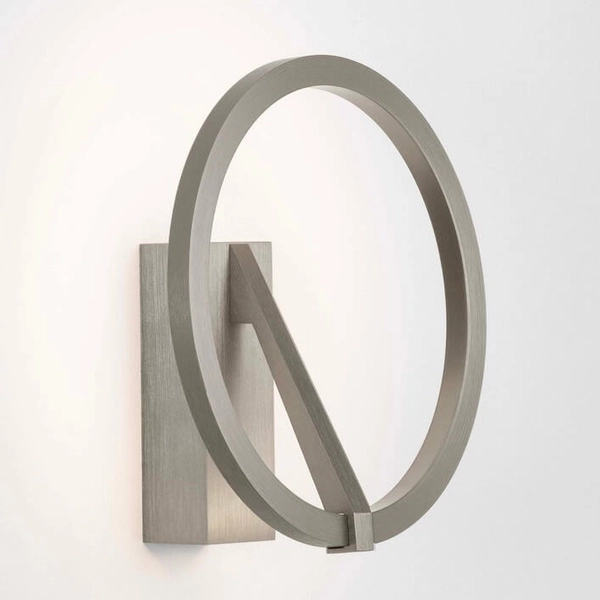 Metalowa lampa ścienna ring ZUDANEZ LE44768 LED 10W 2700-4000K szara