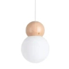 Pojedyncza lampa wisząca Pekka SL.1390 Sollux zwis kula biała