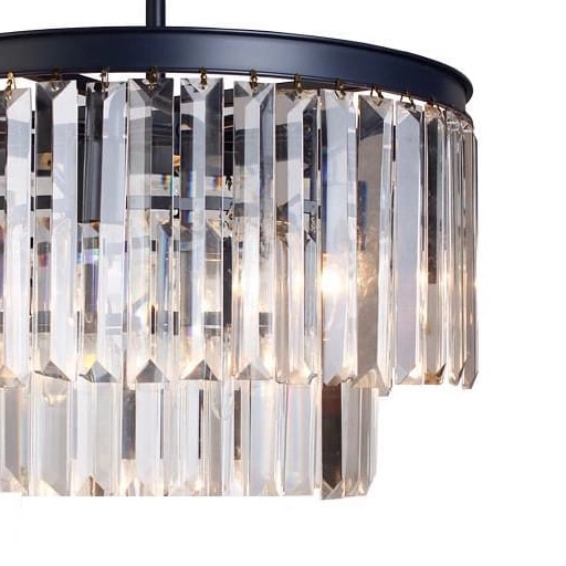 Okrągła lampa wisząca CGHEREFALL30 glamour na łańcuchu stal