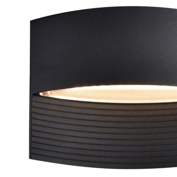 Ścienna lampa na taras LOTUS 5193201012 LED 8,5W 3000K góra-dół IP54 czarna