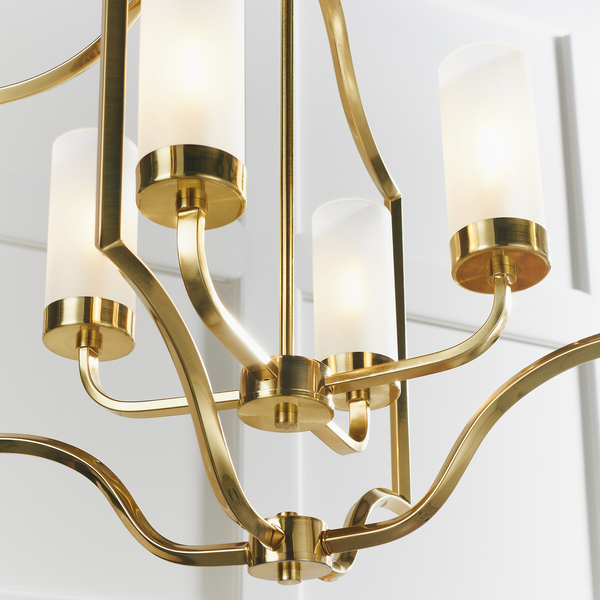 Lampa wisząca Edrea 81914 Endon metalowa glamour mosiądz