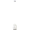 LAMPA wisząca HARLEY MDM-3480/1 W Italux metalowa OPRAWA geometryczny zwis biały