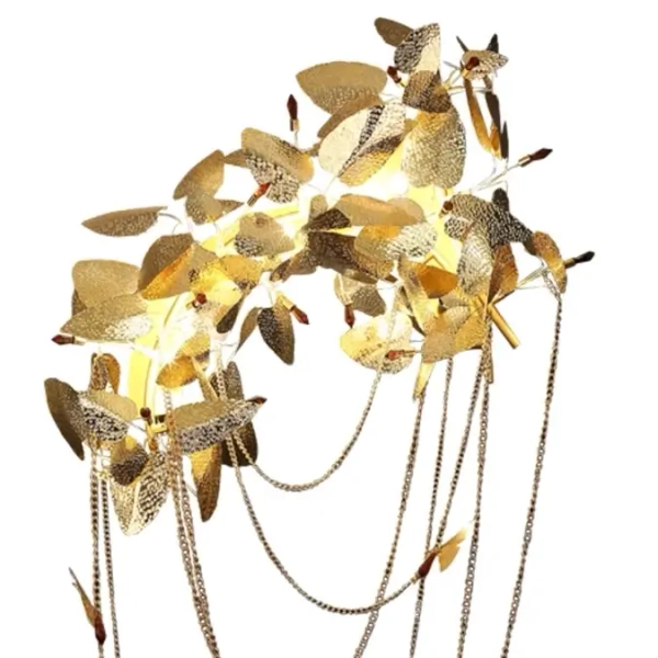 Kinkiet ścienny ozdobny Blossom ST-9957W Step kwiaty złote