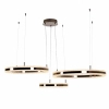 Żyrandol pierścieniowy ARKADIA ST-6376-40+60+80 tytanowy LED 285W 3000K ringi