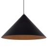 Wisząca lampa do salonu VESUVIO 41043 stożek regulowany czarny miedziany