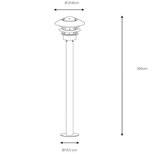Stojąca latarenka ogrodowa Zico 11874/99/30 lampa stojąca czarna